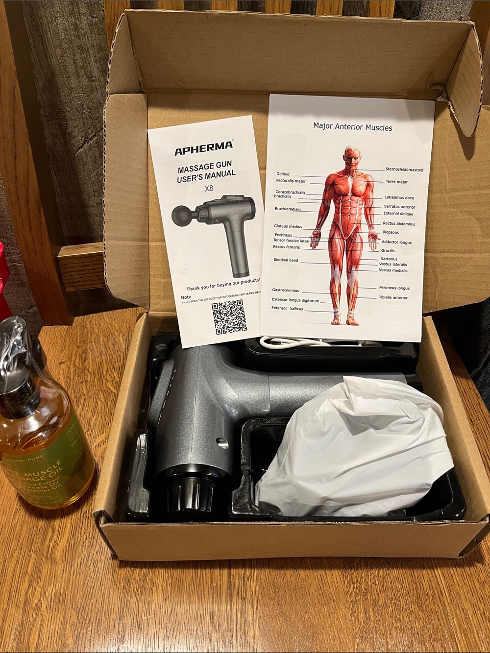 APHERMA X8 Percussion Massage Gun - Silver
